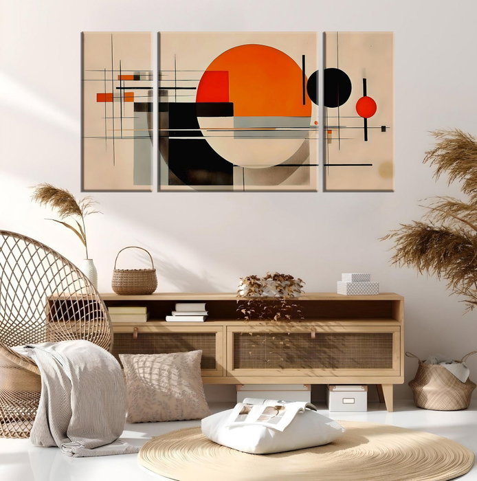Wallity Set de 3 Pinturas Decorativas en Lienzo MXC03 Multicolor